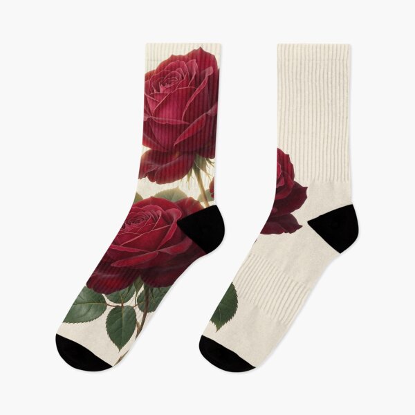 Item preview, Velvet Red Roses Botanical Illustration designed and sold by CooksCreators.