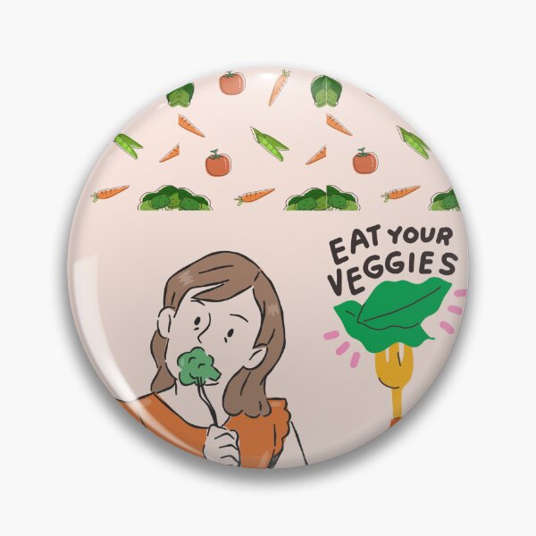 Item preview, Eat Your Veggies | Cute Healthy Eating Illustration designed and sold by nermeen1994.
