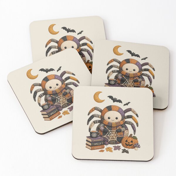 Item preview, Cozy Spider Knitting Patchwork Halloween Design designed and sold by Panom Suavichien.