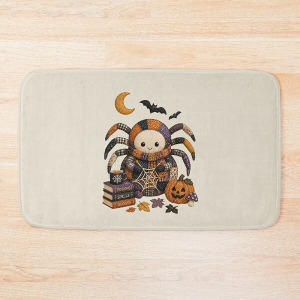 Item preview, Cozy Spider Knitting Patchwork Halloween Design designed and sold by Panom Suavichien.