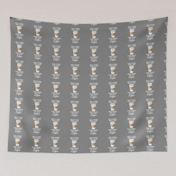 Item preview, Some Heroes Wear A Capes Some Heroes Make Your Coffee Barista Appreciation designed and sold by SofiBlair.