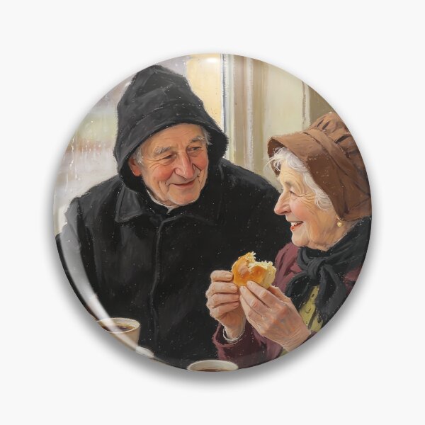 Item preview, Grandma and Grandpa - Sweet Morning Together  designed and sold by Bondingbonding.
