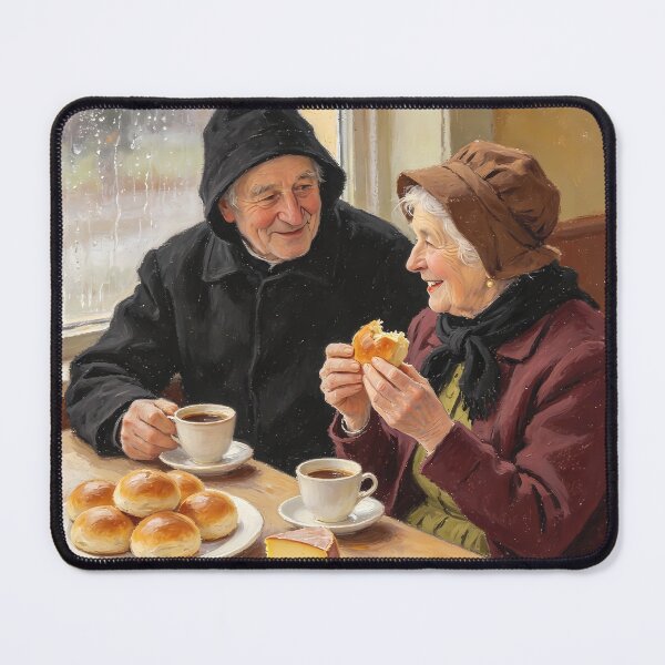 Item preview, Grandma and Grandpa - Sweet Morning Together  designed and sold by Bondingbonding.