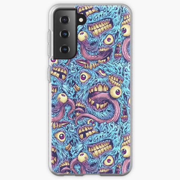Eyeballs and Teeth Pattern Samsung Galaxy Soft Case