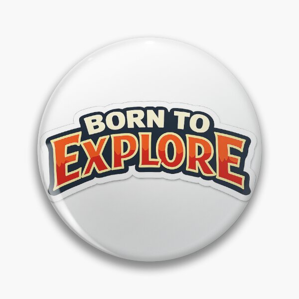 Artikelvorschau, „Born To Explore“-Retro-Reiseaufkleber entworfen und verkauft von SassyArtistry.