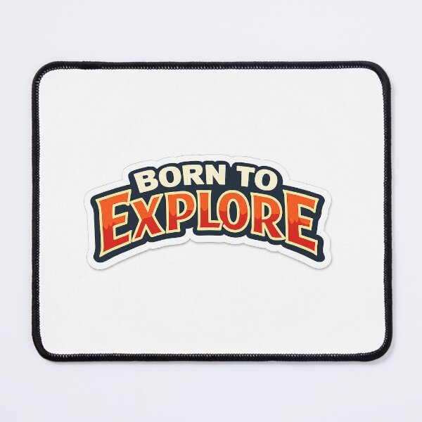 Item preview, Born To Explore Retro Travel Sticker designed and sold by SassyArtistry.