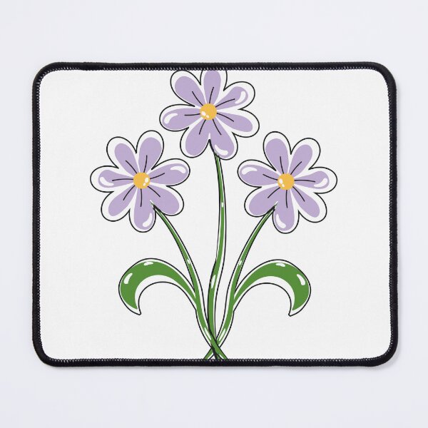 Item preview, Three stylized purple flowers. designed and sold by ZorianArt.