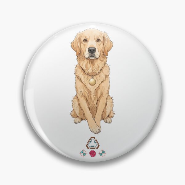 Item preview, Charming Golden Retriever Flat Illustration designed and sold by Whimsy Trail Co.