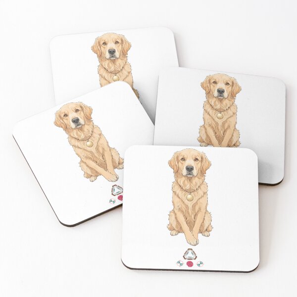 Item preview, Charming Golden Retriever Flat Illustration designed and sold by Whimsy Trail Co.