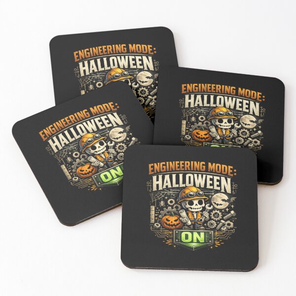 Item preview, Engineering Mode Halloween ON Funny Skeleton Engineer Halloween Shirt designed and sold by BankshopTH.