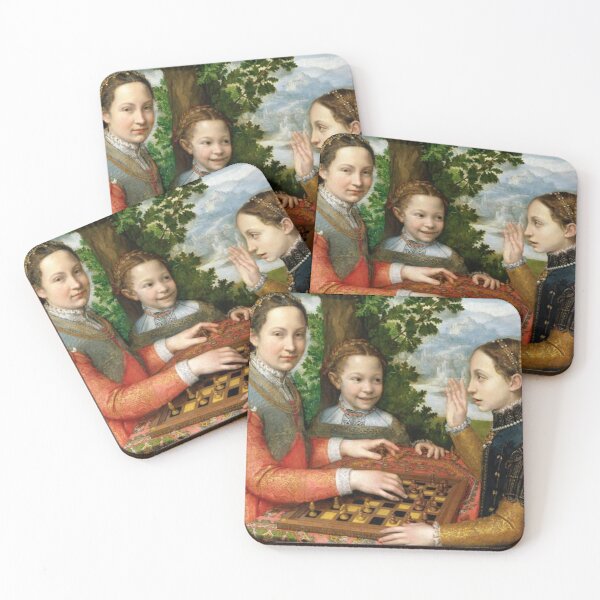 Item preview, Lucia, Minerva and Europa Anguissola Playing Chess designed and sold by SharonTheFirst.