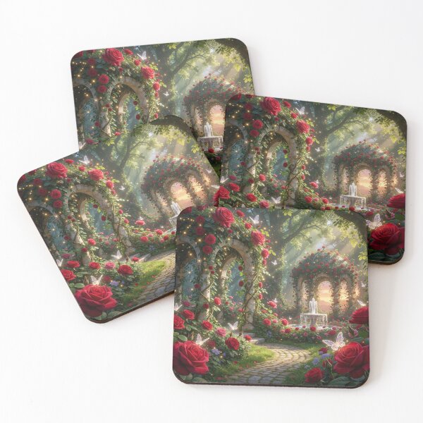 Item preview, Enchanted Rose Garden at Sunset designed and sold by CooksCreators.