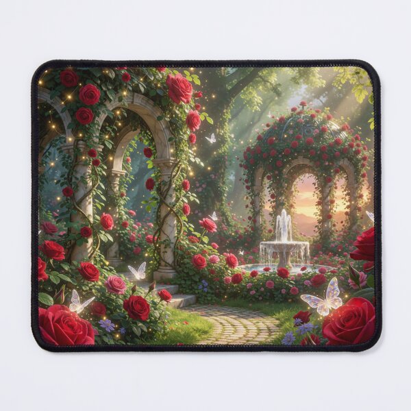 Item preview, Enchanted Rose Garden at Sunset designed and sold by CooksCreators.