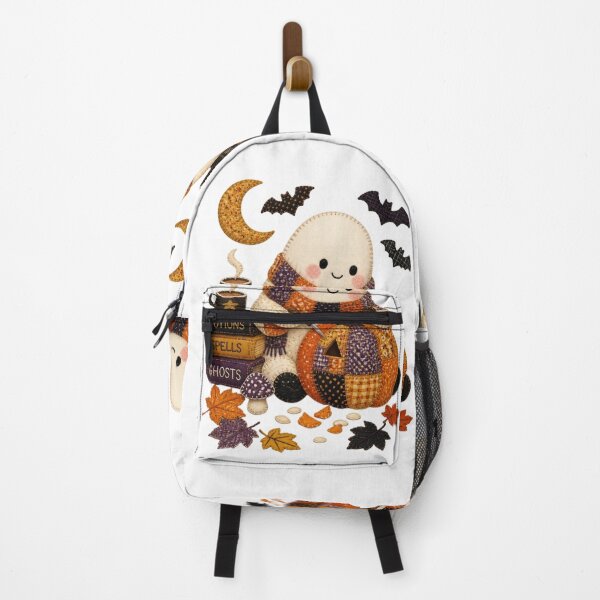 Item preview, Ghost Carving Pumpkin Patchwork Halloween Design designed and sold by Panom Suavichien.