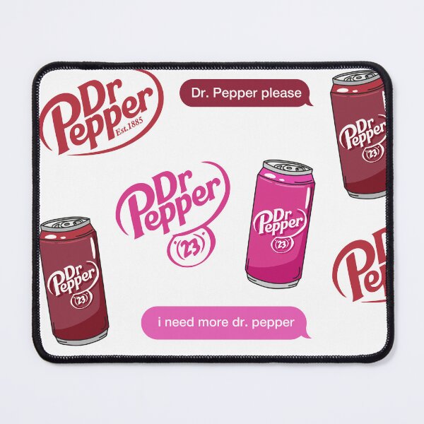 Item preview, Dr. Pepper Pack. Red and Pink Soda Can. I Need More Dr Pepper. designed and sold by CoCoArt-Ua.