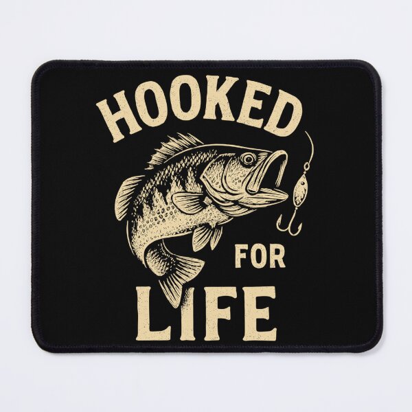 Item preview, Angler T-Shirt Hooked for Life – Fish on the hook designed and sold by Pineapple-Tree.