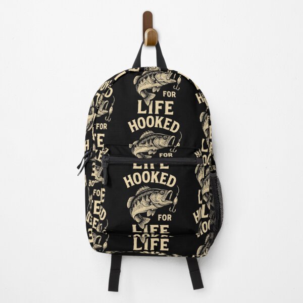 Item preview, Angler T-Shirt Hooked for Life – Fish on the hook designed and sold by Pineapple-Tree.