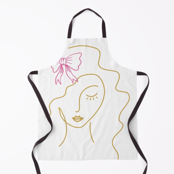 Item preview, Elegant Woman Face One Line Art with Pink Bow designed and sold by vibecraft_studio2.