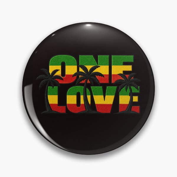 Item preview, One Love Rasta Palm Tree Design designed and sold by WearTheVibe Store.