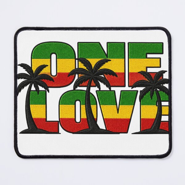 Item preview, One Love Rasta Palm Tree Design designed and sold by WearTheVibe Store.