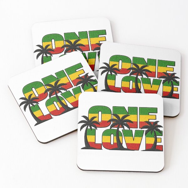 Item preview, One Love Rasta Palm Tree Design designed and sold by WearTheVibe Store.
