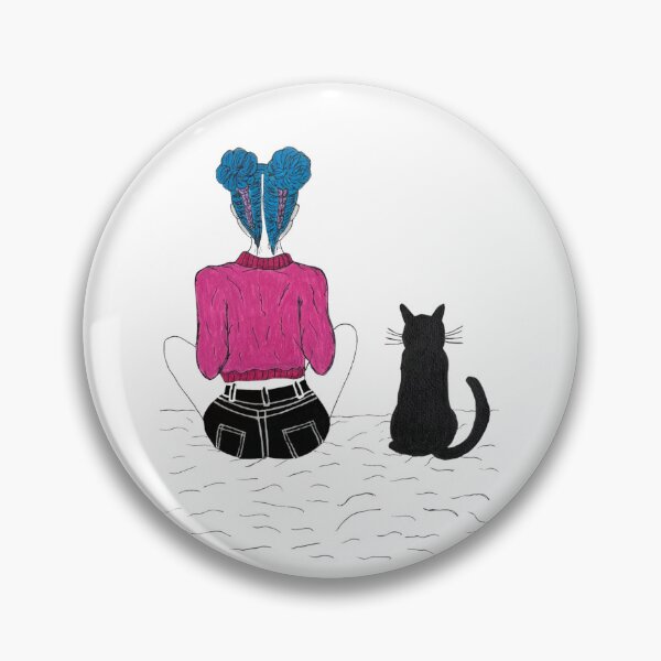 Item preview, GIRL WITH HER CAT designed and sold by KoriKaravokiri.