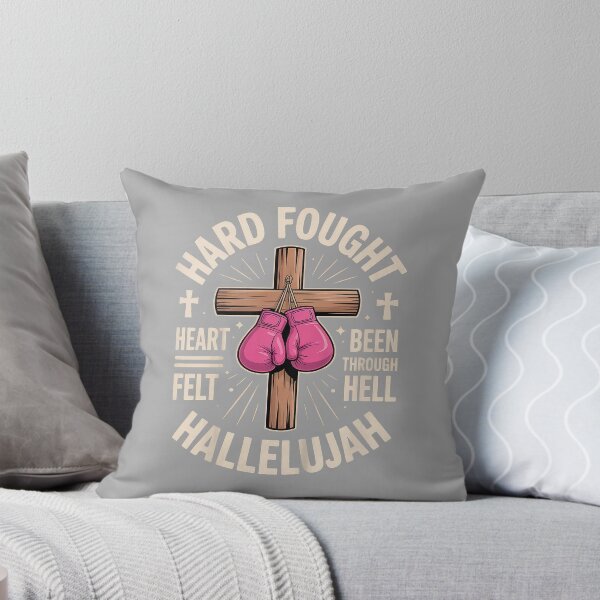 Item preview, Hard Fought Hallelujah Christian Boxing Faith Outfit designed and sold by ArleneRowe.