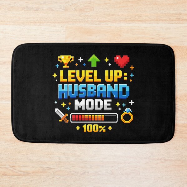 Item preview, Level Up Husband Fashion Gamer Husband Retro Stag Party designed and sold by Pineapple-Tree.