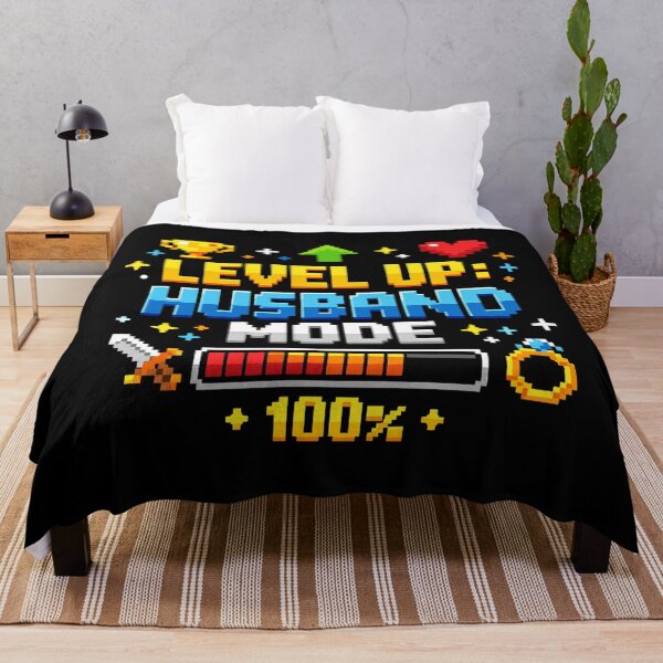 Item preview, Level Up Husband Fashion Gamer Husband Retro Stag Party designed and sold by Pineapple-Tree.