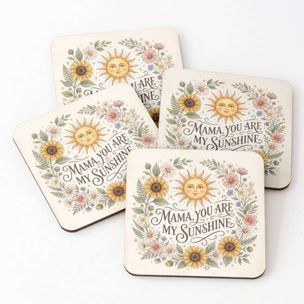 Item preview, Mama, You Are My Sunshine – Elegant Floral Mother’s Day Vintage Sun Design designed and sold by DmaarGroup.