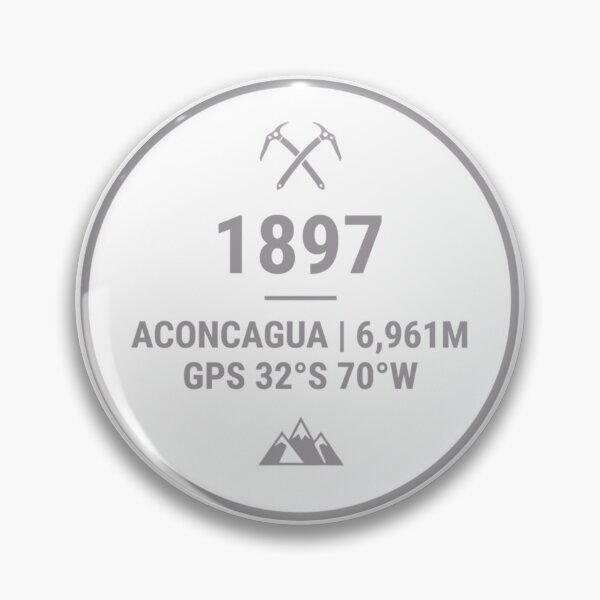 Item preview, Aconcagua 1897 Badge – Mountaineering Heritage Design designed and sold by GabeMountainArt.