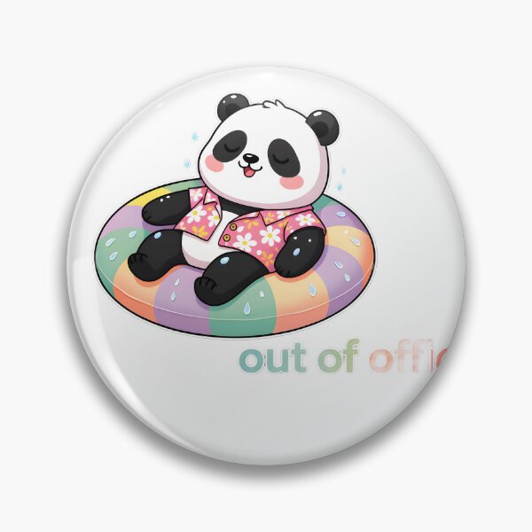 Item preview, Cute Panda Chilling – Kawaii Cartoon Illustration designed and sold by Halbeskilo.