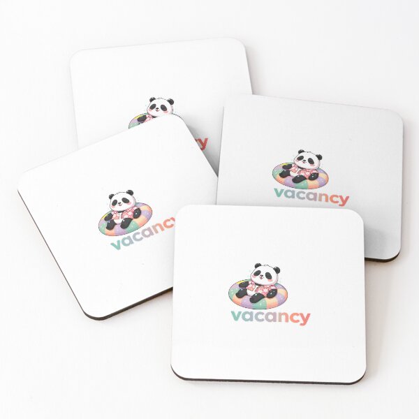 Item preview, Cute panda vacancy – Kawaii cartoon illustration designed and sold by Halbeskilo.