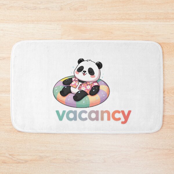 Item preview, Cute panda vacancy – Kawaii cartoon illustration designed and sold by Halbeskilo.