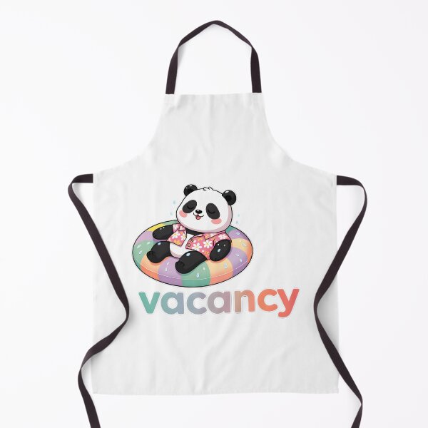 Item preview, Cute panda vacancy – Kawaii cartoon illustration designed and sold by Halbeskilo.