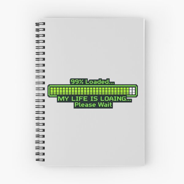 Item preview, My Life Is Loading Funny Retro Gamer Geek Typography Sticker designed and sold by Amituniqdesign .