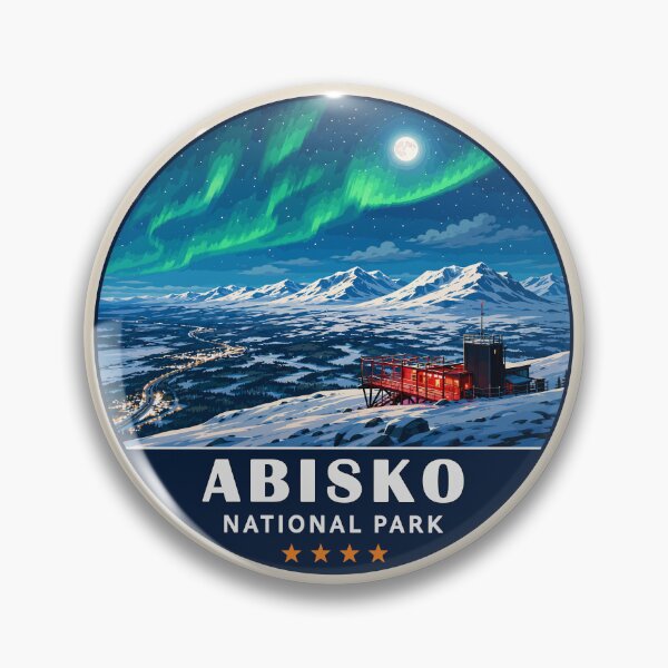 Item preview, Abisko National Park Sweden Northern Lights Mountain Landscape designed and sold by Gideon Emmerich.