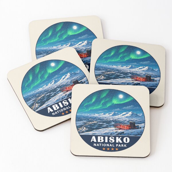 Item preview, Abisko National Park Sweden Northern Lights Mountain Landscape designed and sold by Gideon Emmerich.