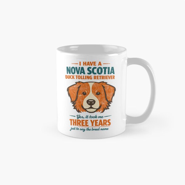 Item preview, Retro Nova Scotia Duck Tolling Retriever dog saying designed and sold by Pineapple-Tree.