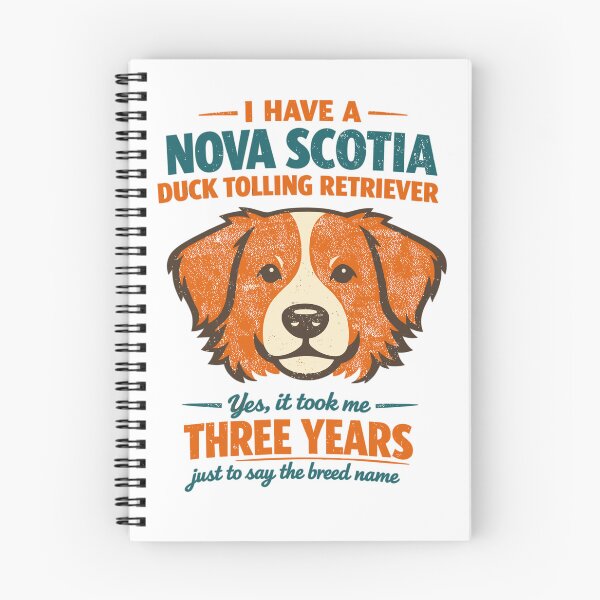 Item preview, Retro Nova Scotia Duck Tolling Retriever dog saying designed and sold by Pineapple-Tree.
