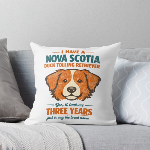 Item preview, Retro Nova Scotia Duck Tolling Retriever dog saying designed and sold by Pineapple-Tree.