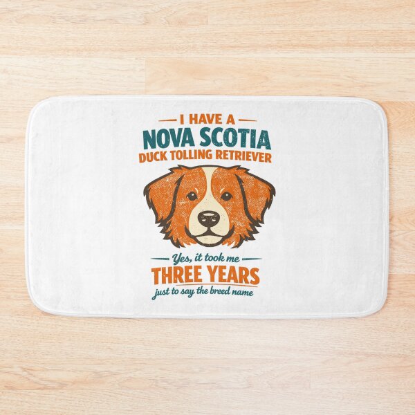 Item preview, Retro Nova Scotia Duck Tolling Retriever dog saying designed and sold by Pineapple-Tree.