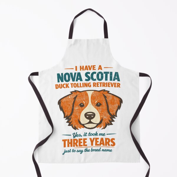 Item preview, Retro Nova Scotia Duck Tolling Retriever dog saying designed and sold by Pineapple-Tree.