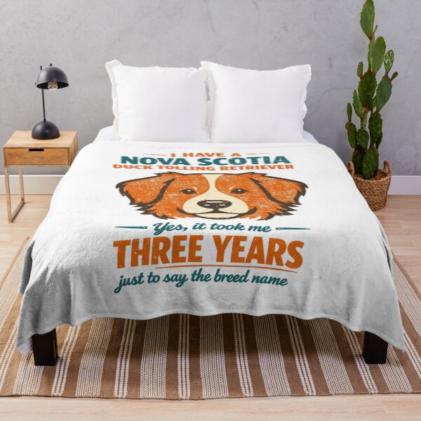 Item preview, Retro Nova Scotia Duck Tolling Retriever dog saying designed and sold by Pineapple-Tree.