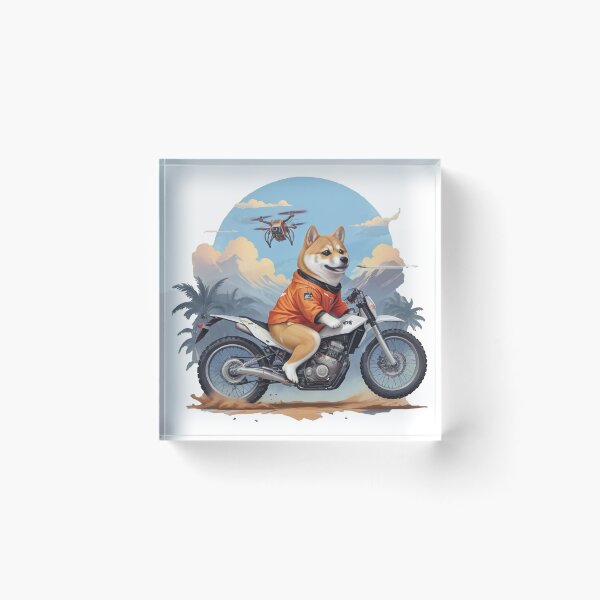 Item preview, Corgi on motorcycle designed and sold by tarkone.