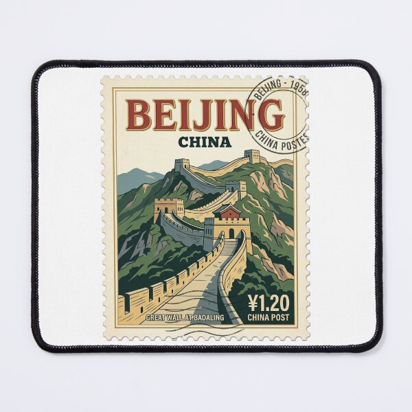 Item preview, Beijing Badaling Great Wall Vintage Travel Stamp designed and sold by k3rstman1.