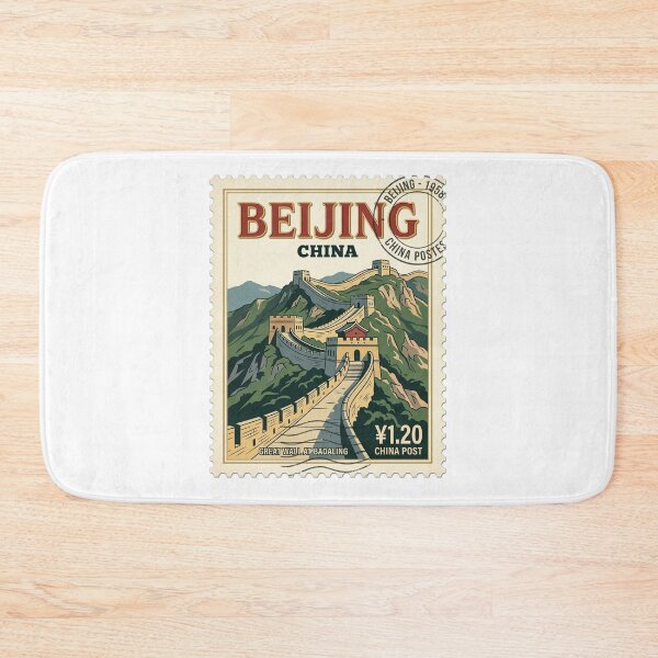 Item preview, Beijing Badaling Great Wall Vintage Travel Stamp designed and sold by k3rstman1.