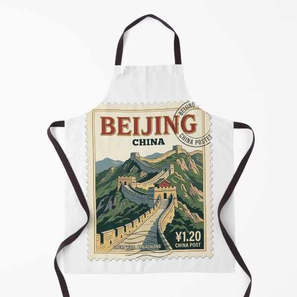 Item preview, Sello de viaje antiguo de la Gran Muralla de Badaling, Pekín designed and sold by k3rstman1.