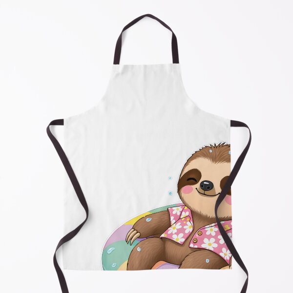 Item preview, Cute Sloth Chilling – Kawaii Cartoon Illustration designed and sold by Halbeskilo.