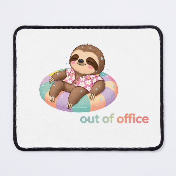 Item preview, Cute Sloth Chilling – Kawaii Cartoon Illustration designed and sold by Halbeskilo.